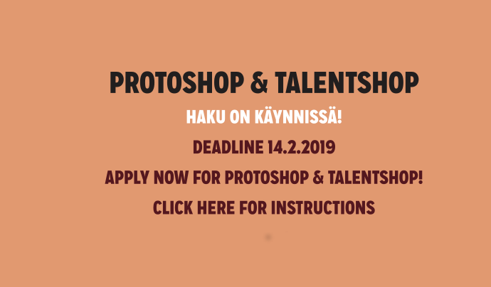 Protoshop Talentshop 2019 ohje
